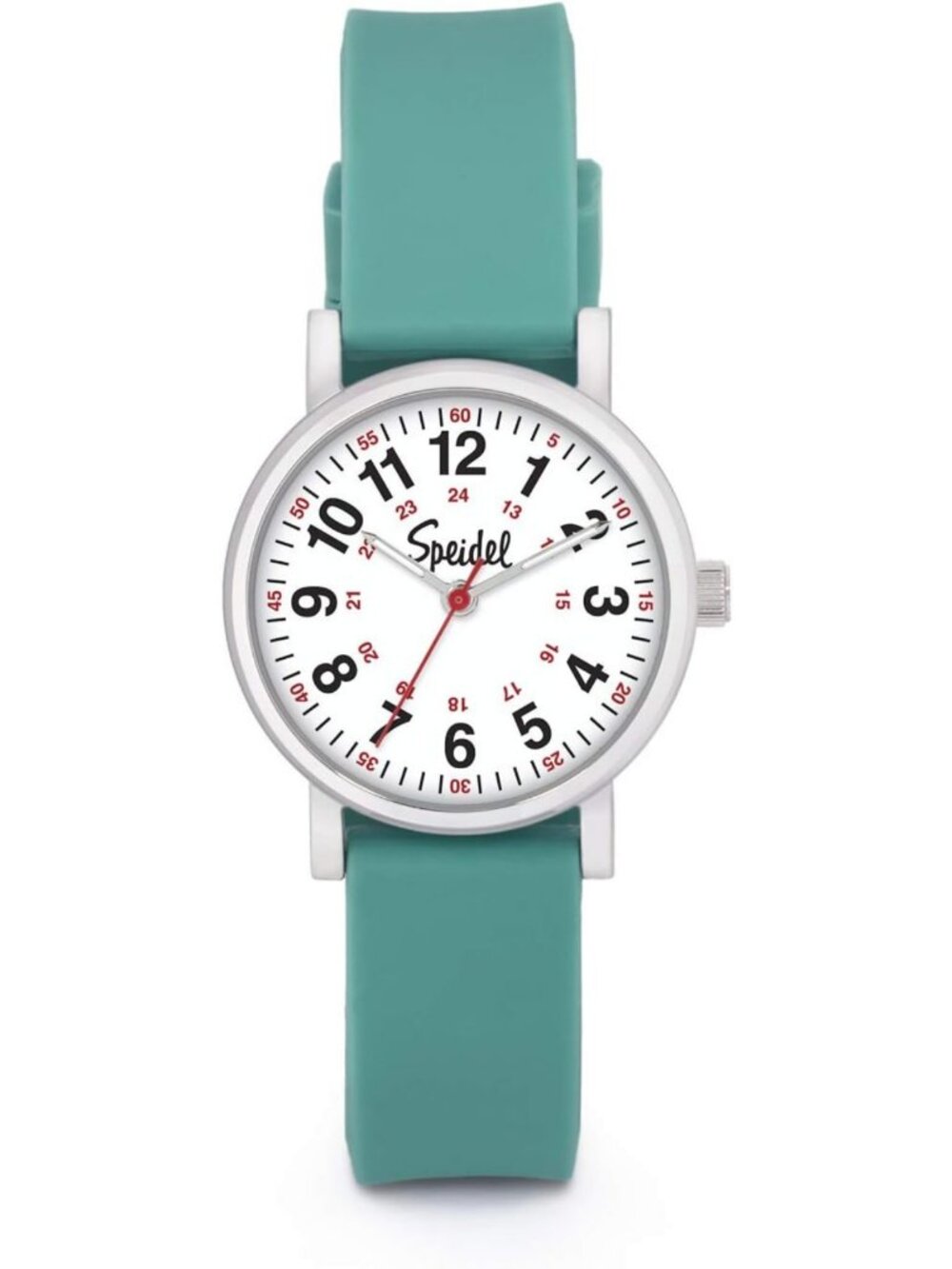 Petite Medical Scrub Watch for Nurses, Doctors & EMTs - Red Second Hand